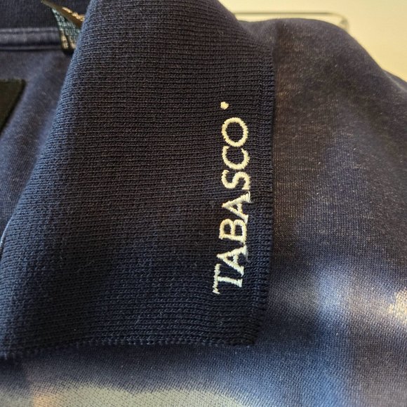 VINTAGE MEN'S LARGE TABASCO POLO SHIRT TROPICAL SCENE - Picture 8 of 8